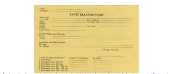 Pencatatan  Recording  Ternak