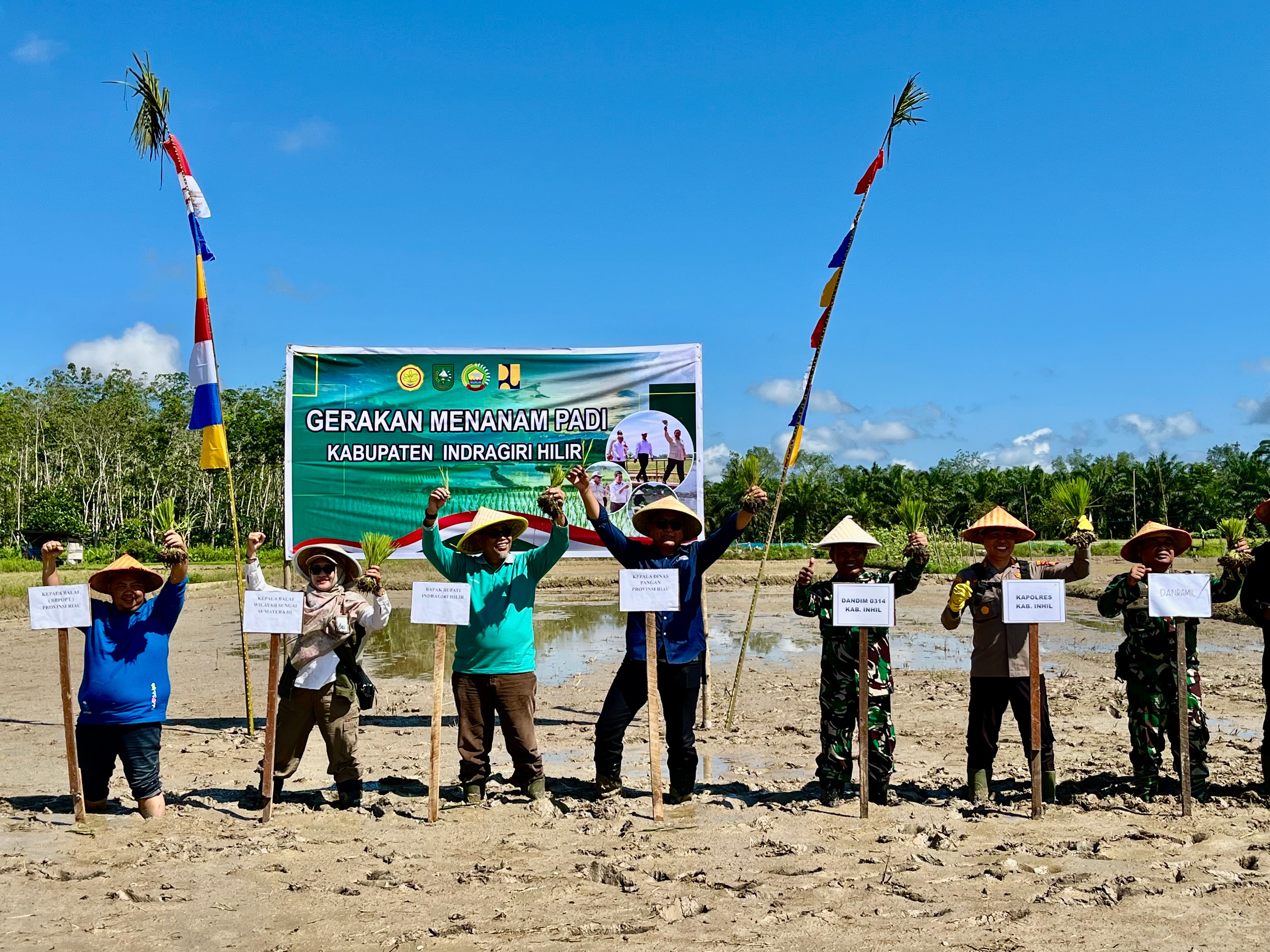 Kegiatan Gertam Padi Kab. inhil Prov Riau